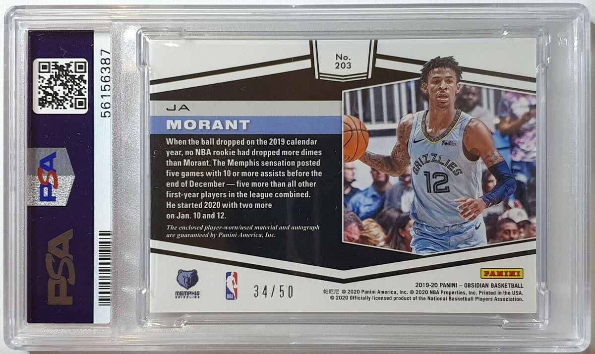 JA MORANT auto OBSIDIAN 75シリ | cair4youth.com