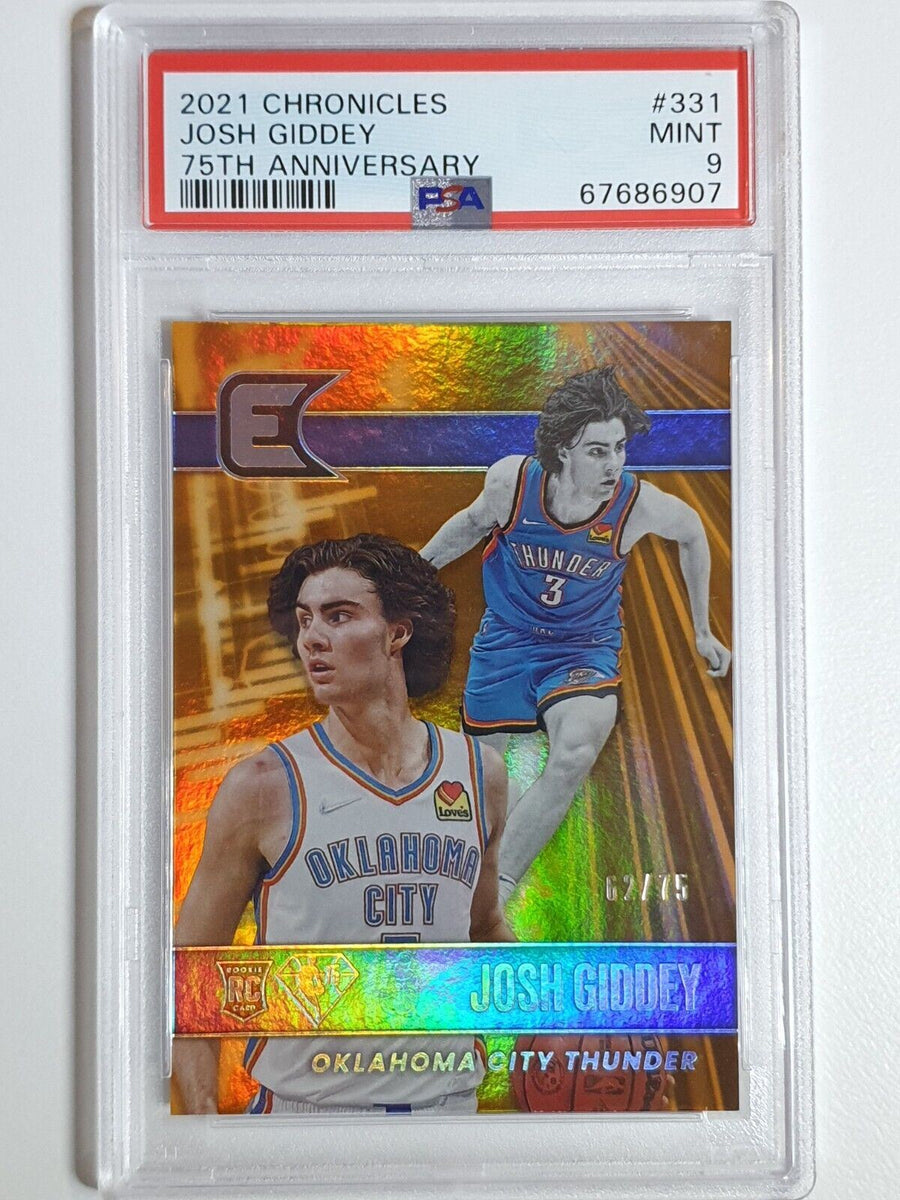 2021 Chronicles Josh Giddey Rookie 75th ANNIVERSARY /75 - PSA 9