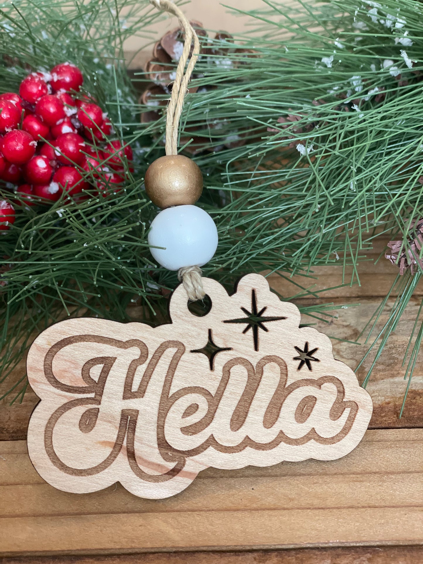 Retro Hella Ornament