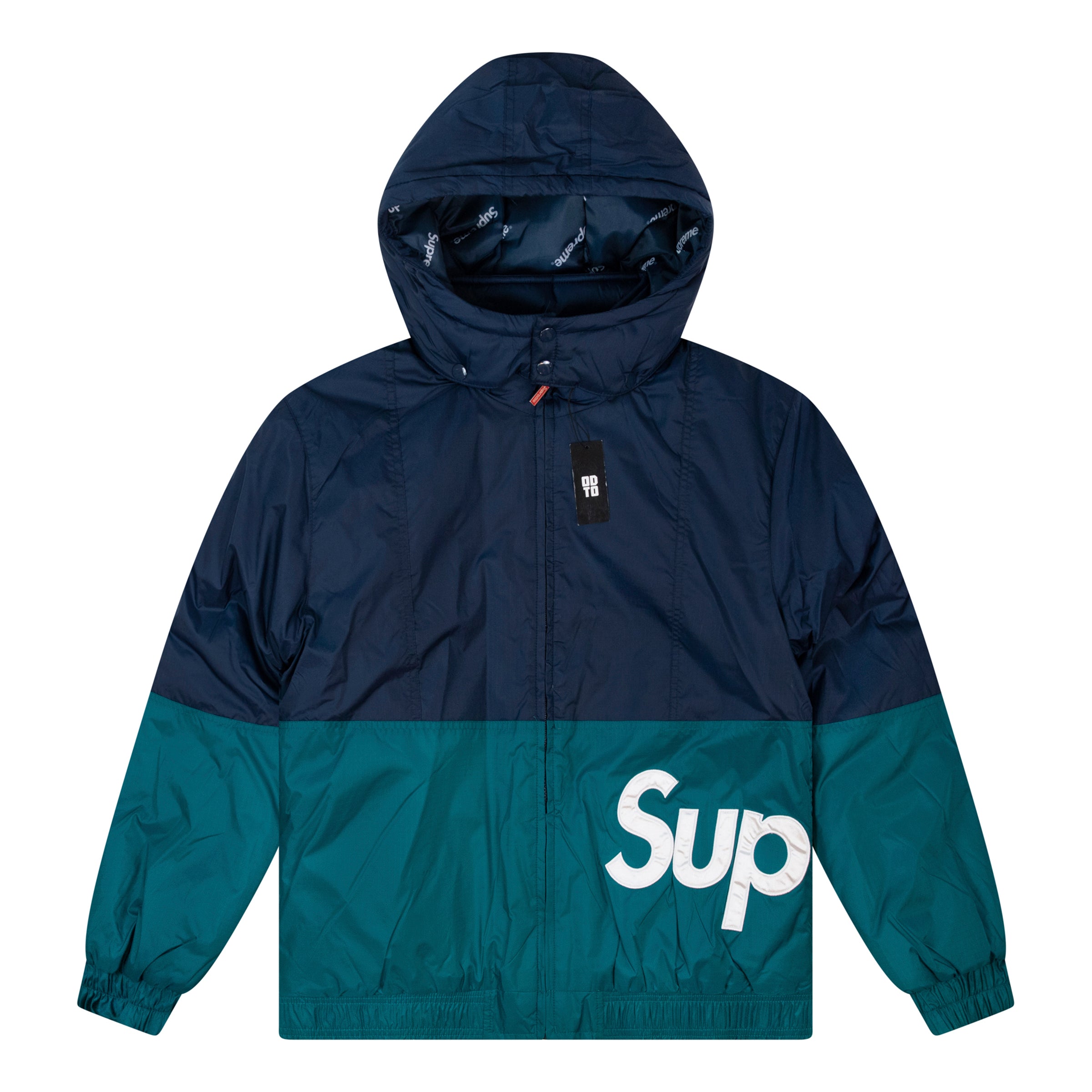 SUPREME SIDELINE SIDE LOGO PARKA NAVY – ODTO