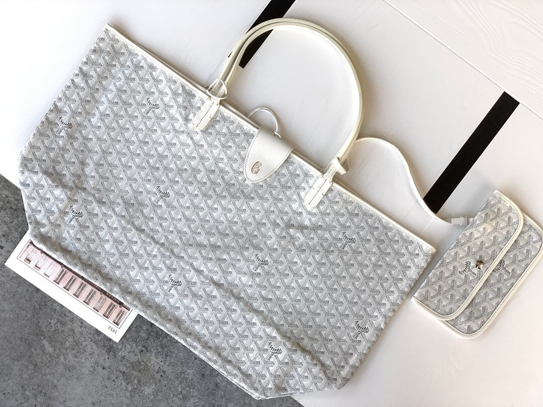 Goyard Saint Louis Tote PM White