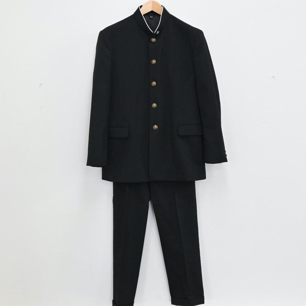 【中古】神奈川県 早稲田大学高等学院 男子制服 3点（学ラン・ズボン）sf004660