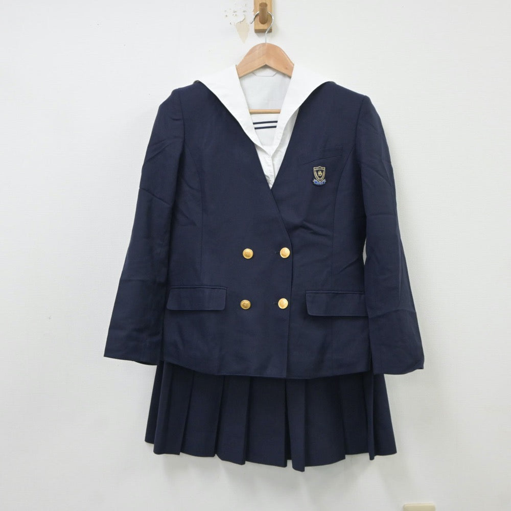 【中古】奈良県 奈良女子高等学校 女子制服 3点（ブレザー・シャツ・スカート）sf018127