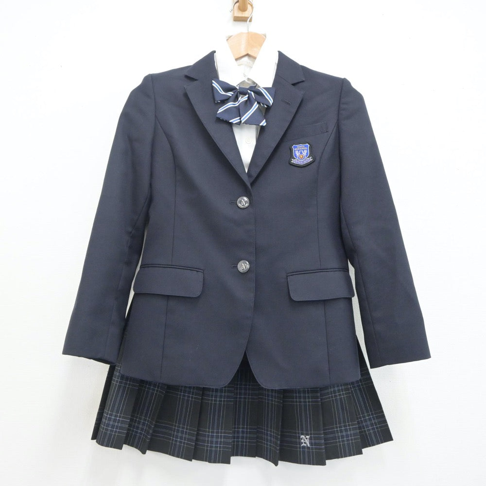 【中古】神奈川県 新羽高等学校 女子制服 6点（ブレザー・シャツ・スカート）sf020054