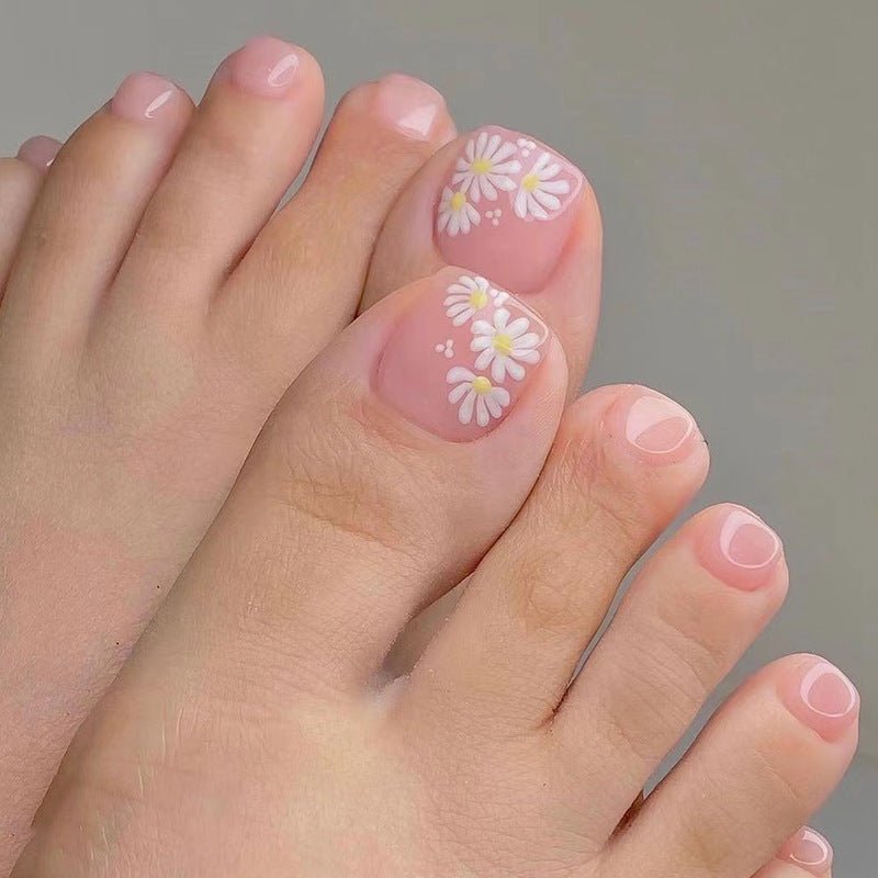 Bettycora Nature Daisy Cover Nature Toe Nails | BettyCora