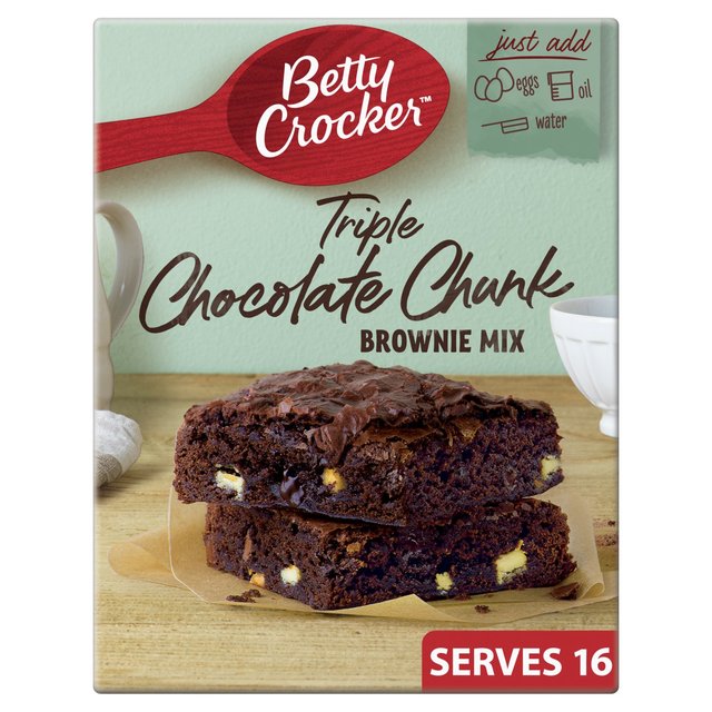 Allergisk Tilbageholdelse drivhus Betty Crocker Triple Chocolate Chunk Brownie Mix 415g – Candylandug