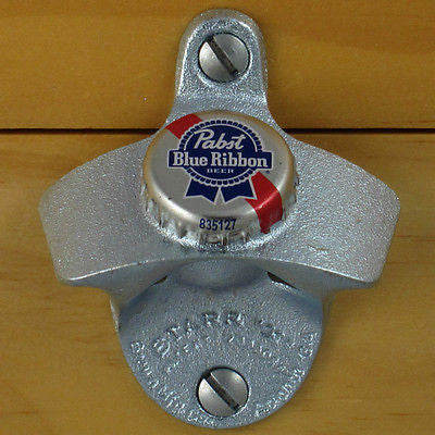 PBR Pabst Blue Ribbon Bartender Speed Bottle Opener with 4 PBR Pins Brand New