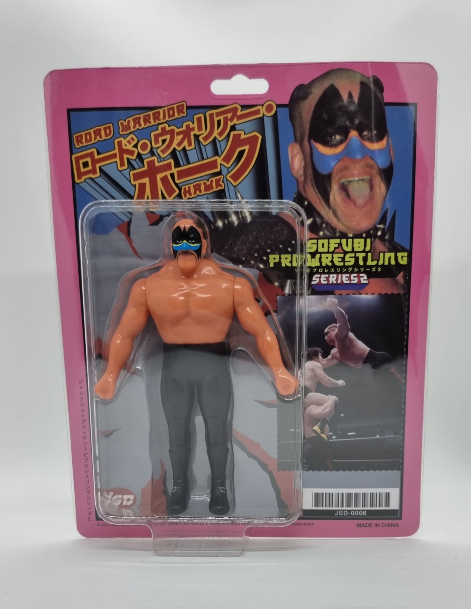 JAKKS Pacific WWF ロードウォリアーズ ホーク フィギュア-