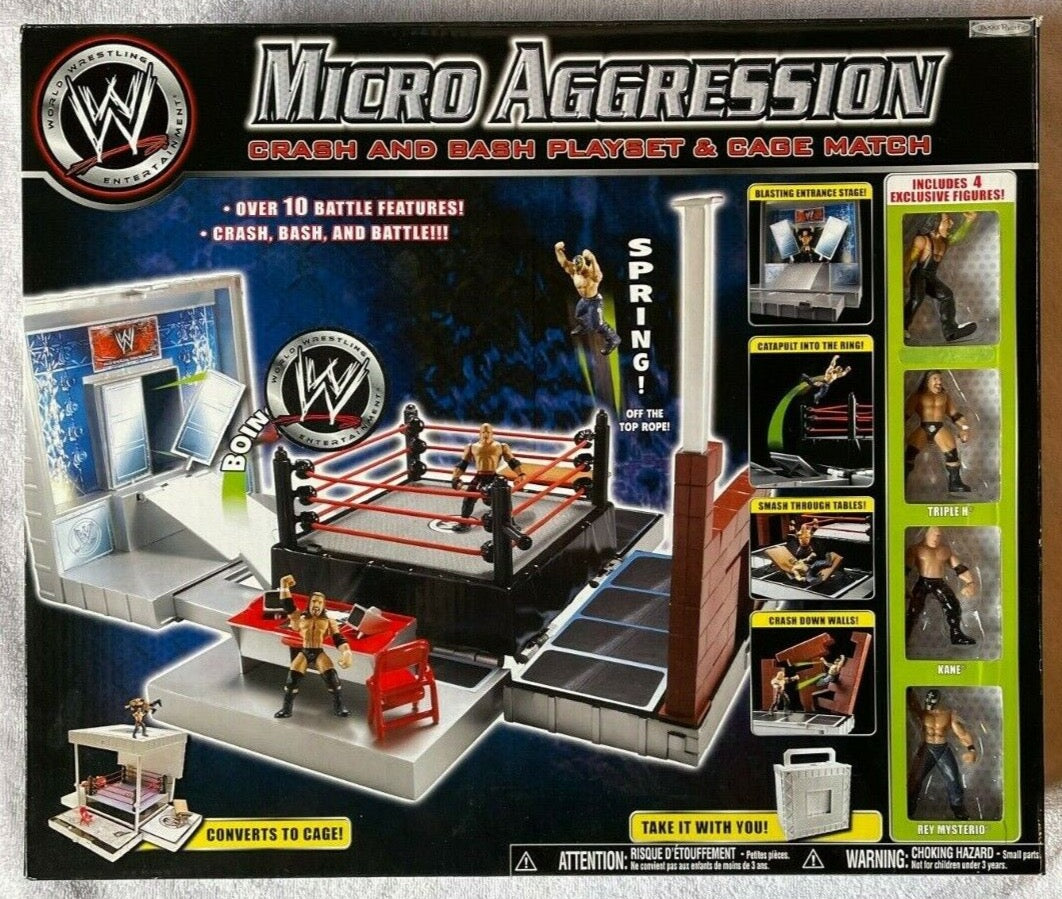 wwe micro aggression playset