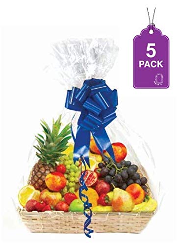 Easter Purple Transparent Cellophane Gift Basket Wrap Supplies 30" x 5' 