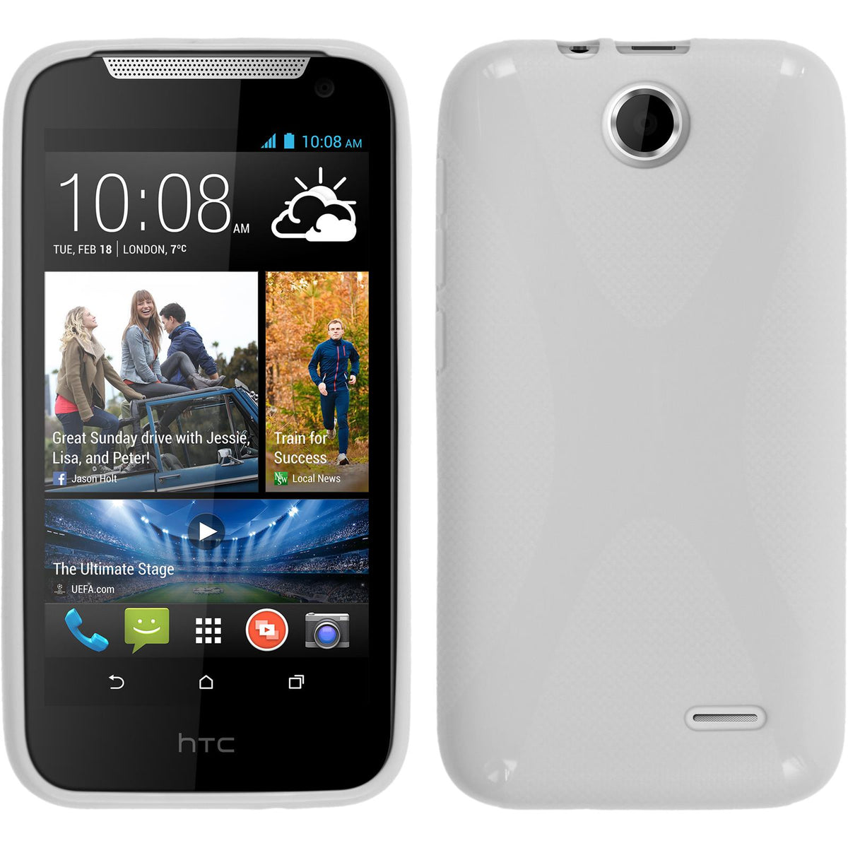 Bloeden journalist moed Silikonhülle für HTC Desire 310 X-Style weiß – PhoneNatic Shop