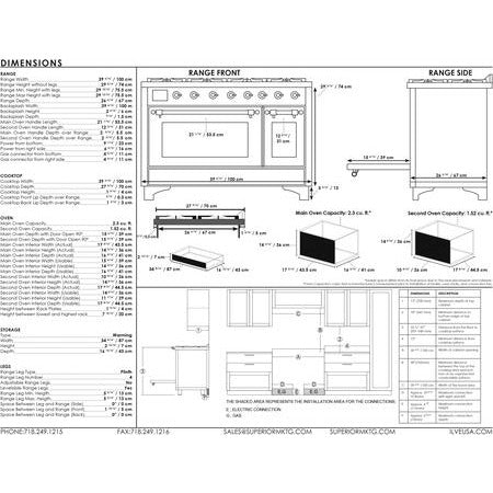 40" Majestic II Series Freestanding Dual Fuel Double Oven Range with 6 Sealed Burners - Matte Graphite