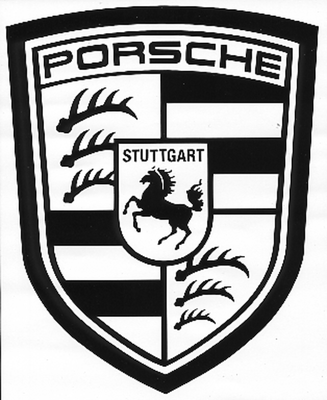 Dosering bewijs Smederij Porsche Logo Small, 3 1-2" x 4 1-4", Die Cut, White or Black – Solo  Performance Specialties