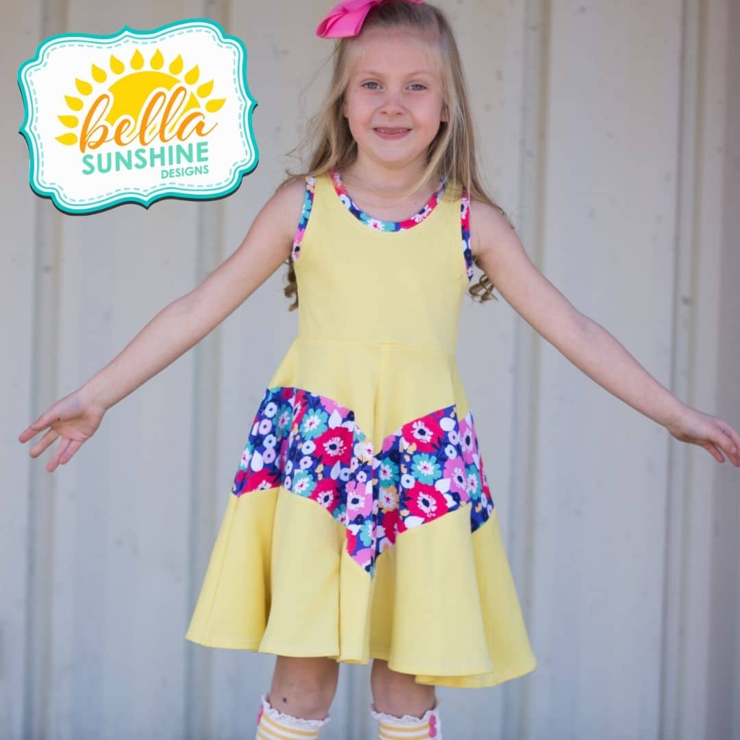 Maggie Top, Tunic & Dress - Kids – Bella Sunshine Designs