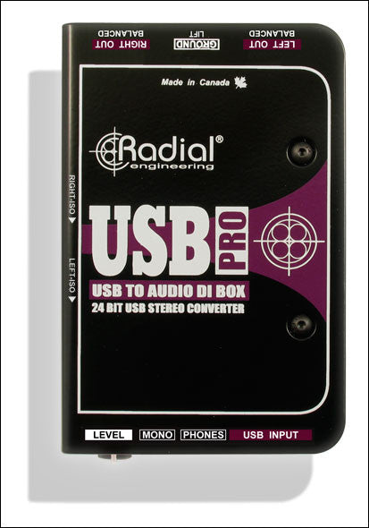 Radial USB-Pro Stereo USB Laptop DI
