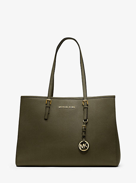Jet Set Saffiano Leather Tote Bag