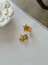 Adorable Vintage JV turtle clip earrings - Cecilia Vintage