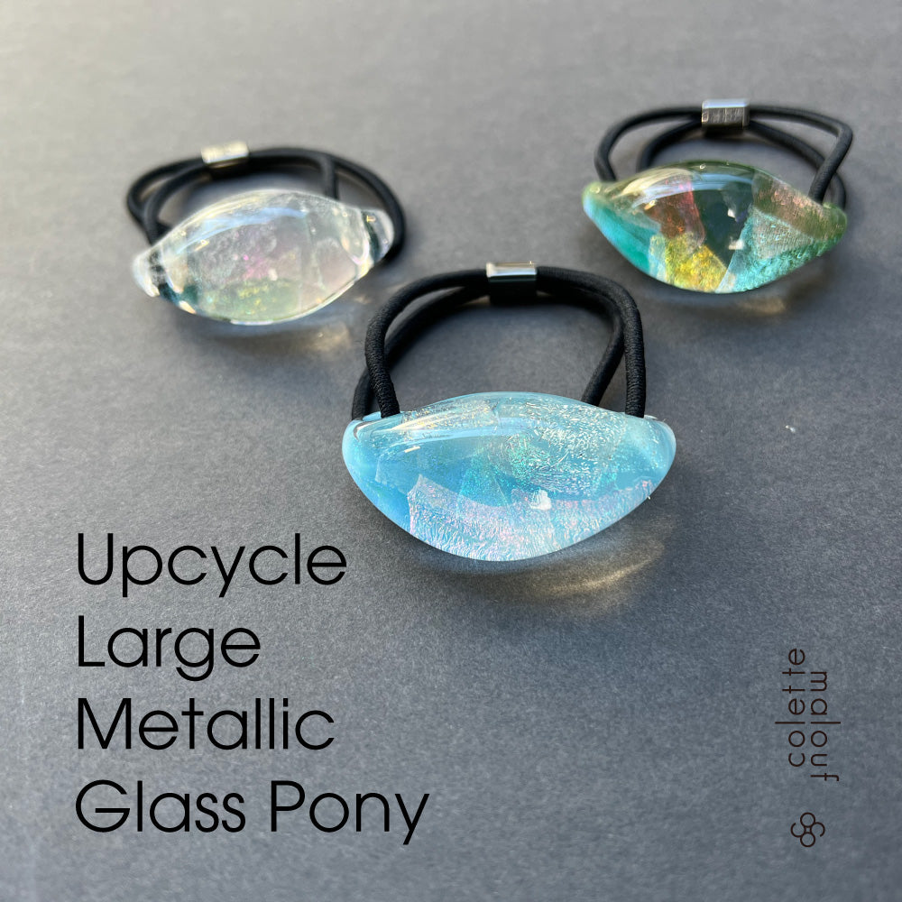 Upcycle Large Metallic Glass Pony – colettemaloufjapan 14