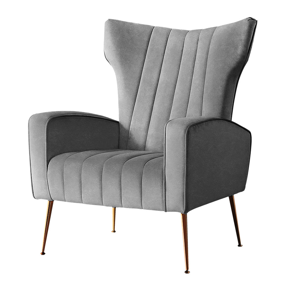 artiss grey armchair