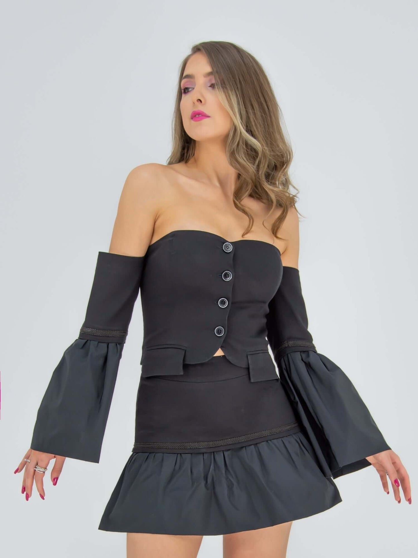 Modern Power Two Piece Set - Black from Tia Dorraine