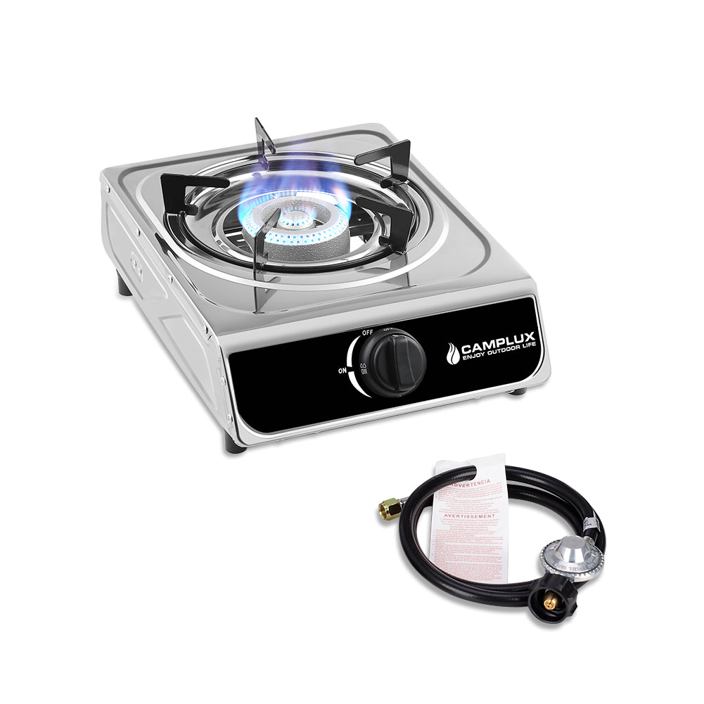Camplux Outdoor Stove Double Burners Propane Stove 260,000 btu/hr Cooker for Outdoor Cooking 