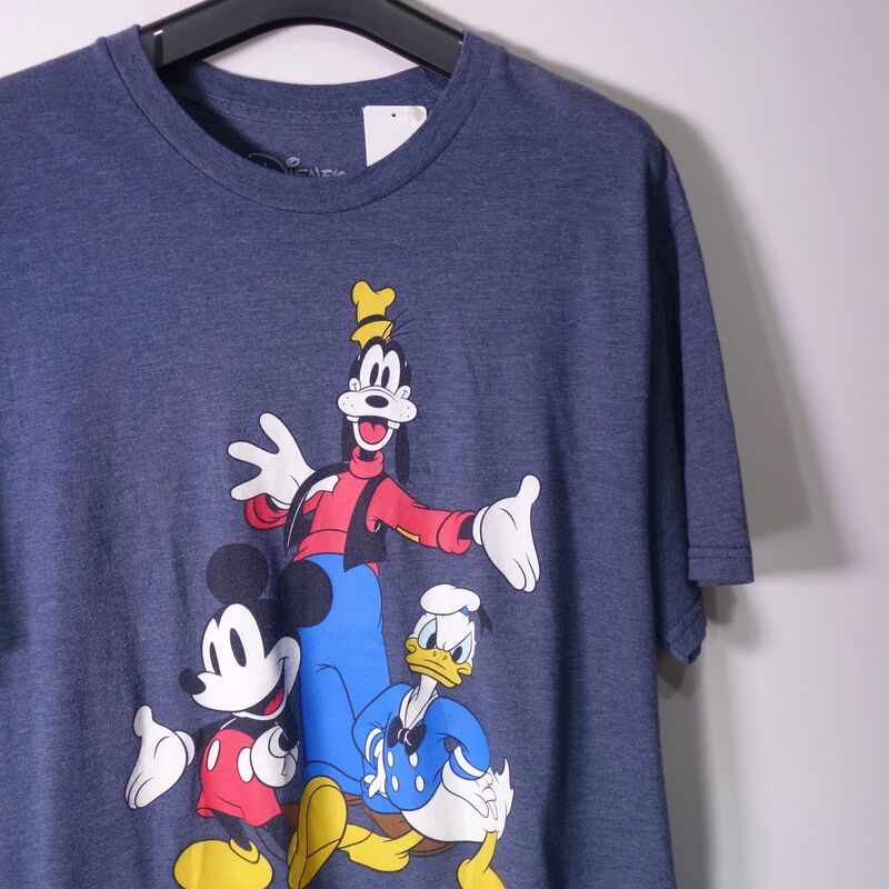 90s Disney ディズニー ドナルド プリントTシャツ ミッキー 売れ筋半額