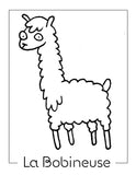 alpaca coloring