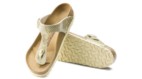 birkenstock gizeh magic snake gold