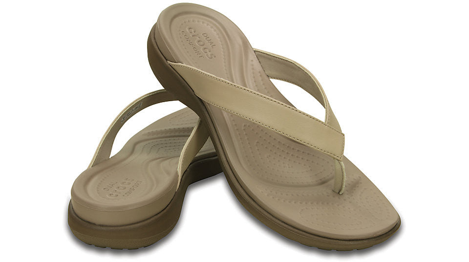 Women Crocs Capri V Flip Flop Sandal 