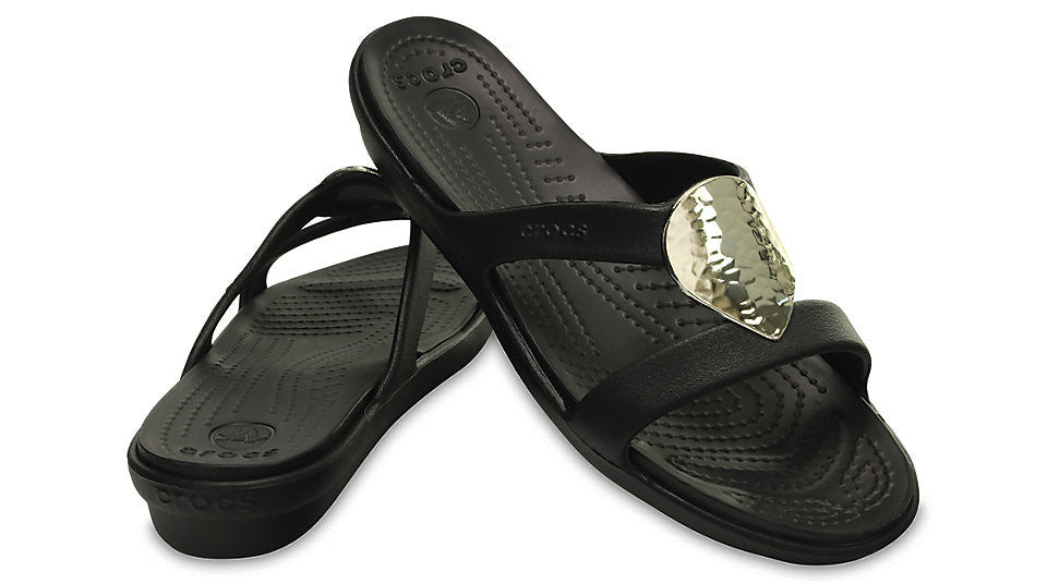 Crocs Sanrah Embellished Sandal Black 