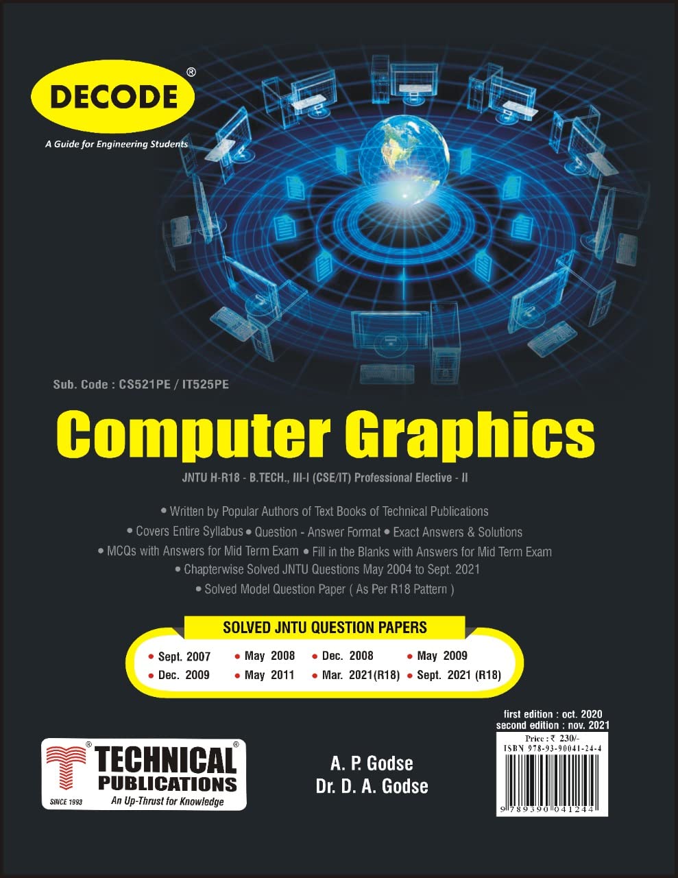 Computer Graphics for JNTU-H 18 Course (III - I - CSE/IT/Prof.  –  Technical Publications