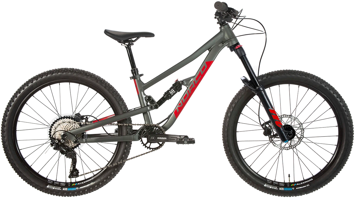 Norco Fluid FS 4.2 24 S Grey Red Bicicleta Tienda Ride