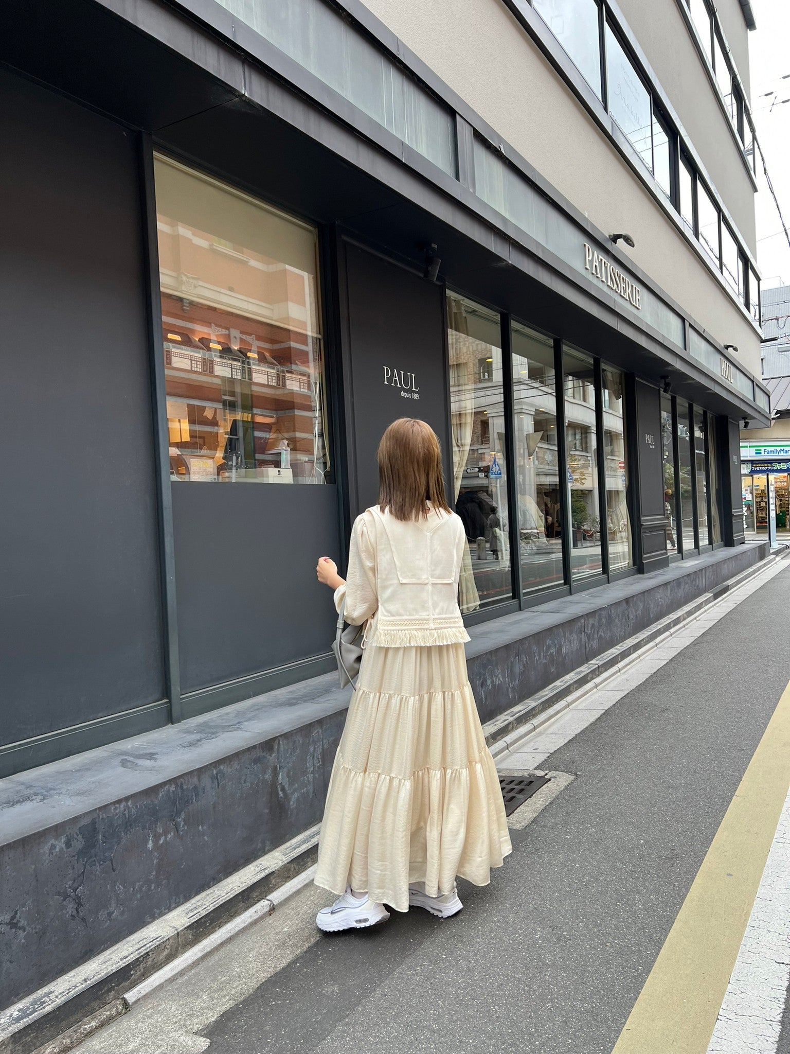 i_am side ribbon fringe vest ivory