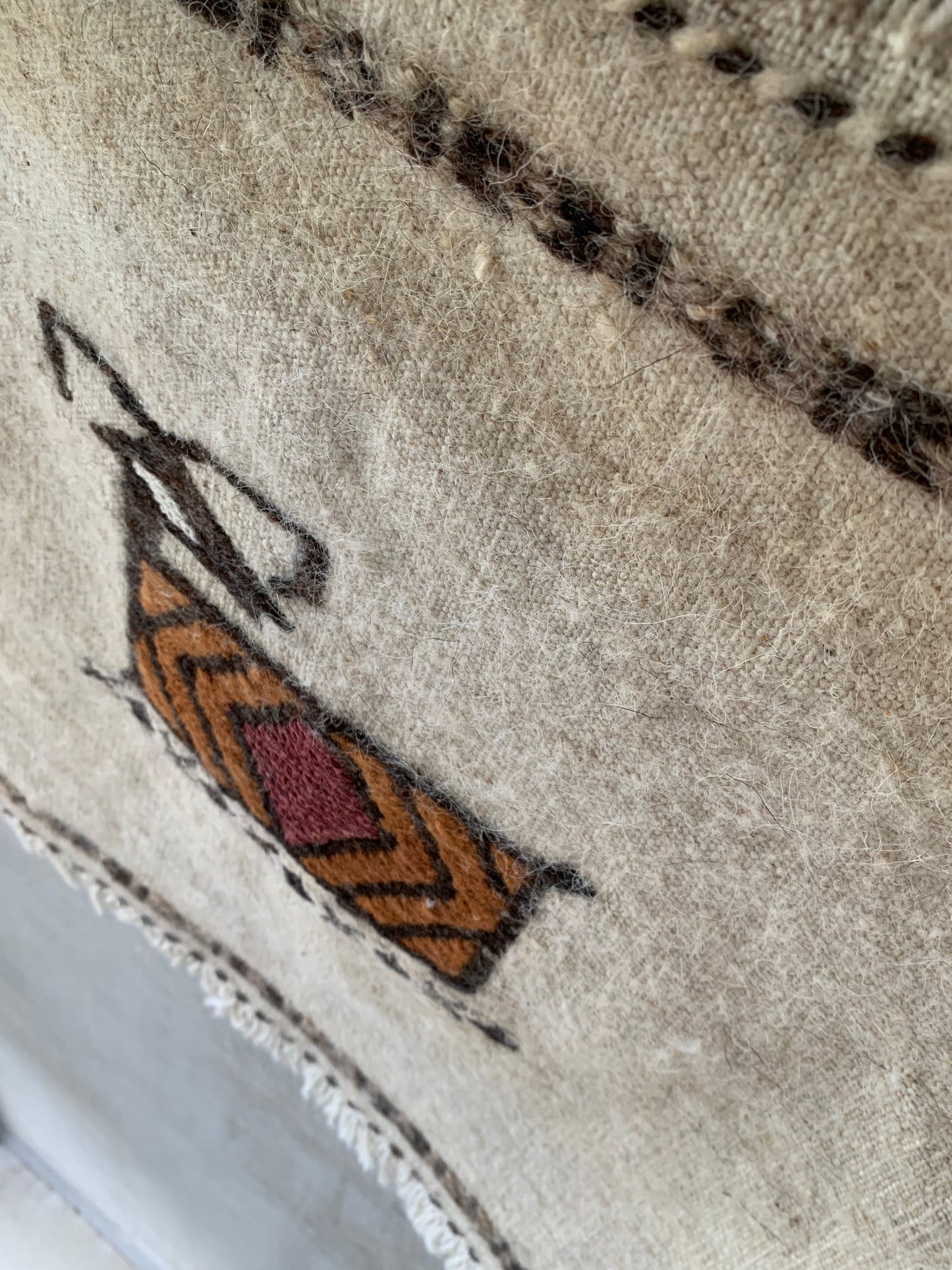 Iran modern | Qashqai Kilim 44×44cm【No.18】