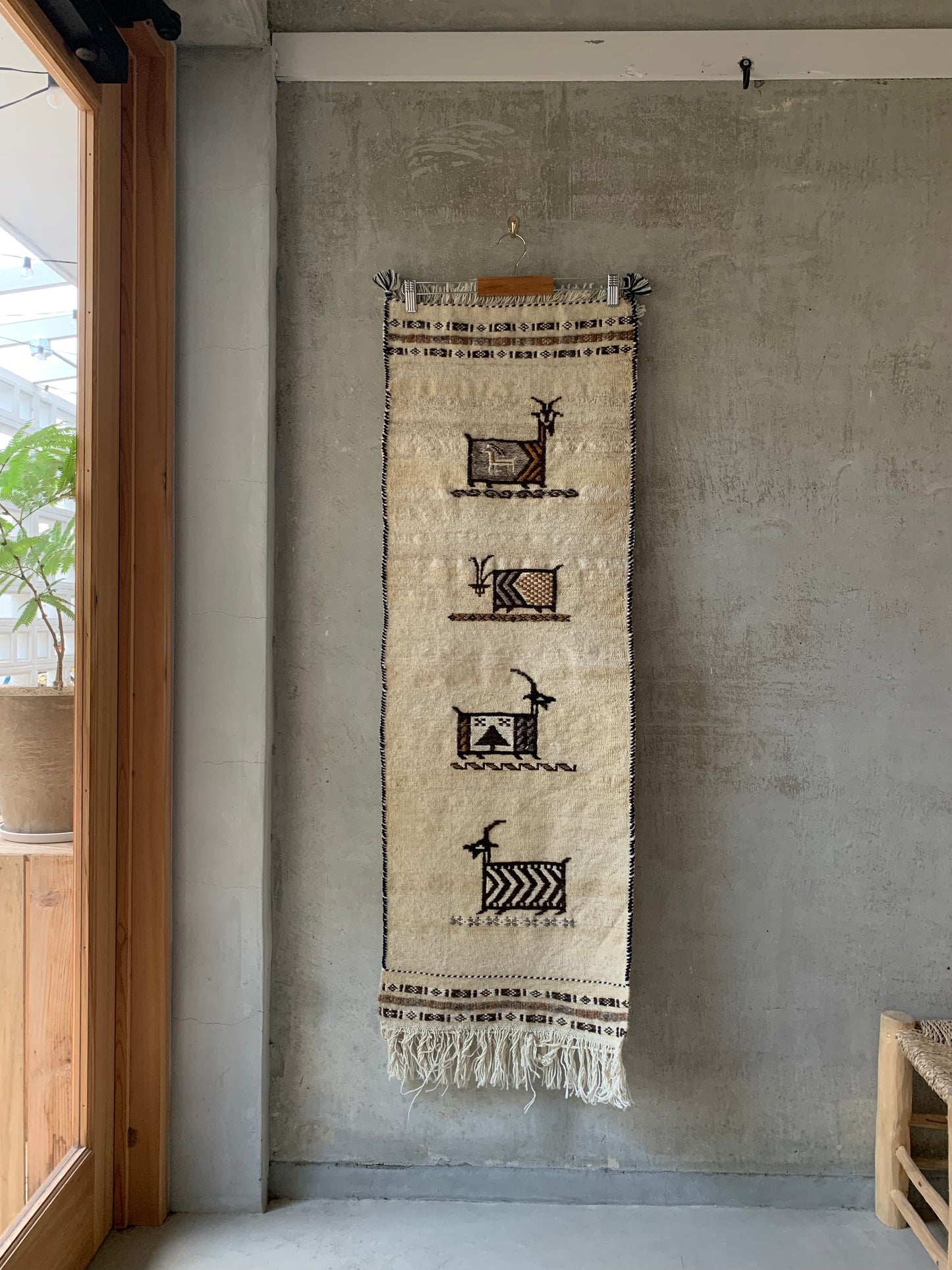 Iran modern | Qashqai Kilim 115.5×40cm【No.21】