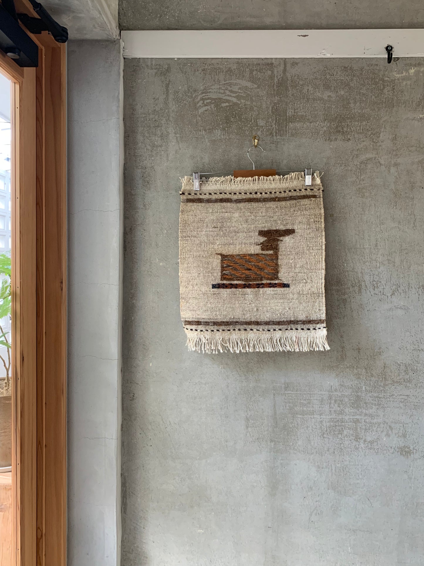 Iran modern | Qashqai Kilim 44×41cm【No.17】