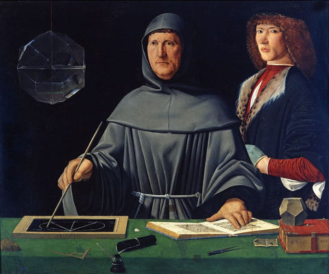 Luca Pacioli - father of the golden section, design principle of the HETTI. designs