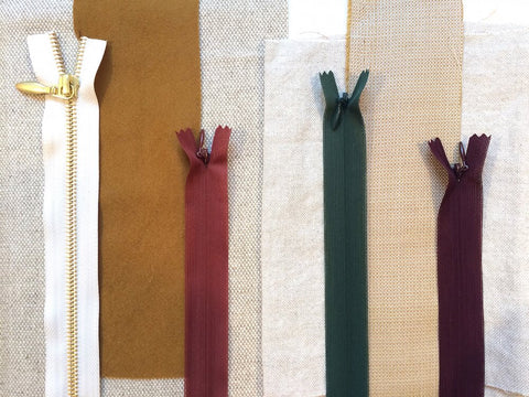 Selection of zippers for the new cushions from HETTI.