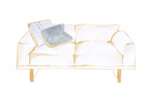 HETTI. Tip 1 for sofa decoration: The minimalists, 2 pillows on your sofa