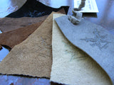 pigsuede leather cuttings
