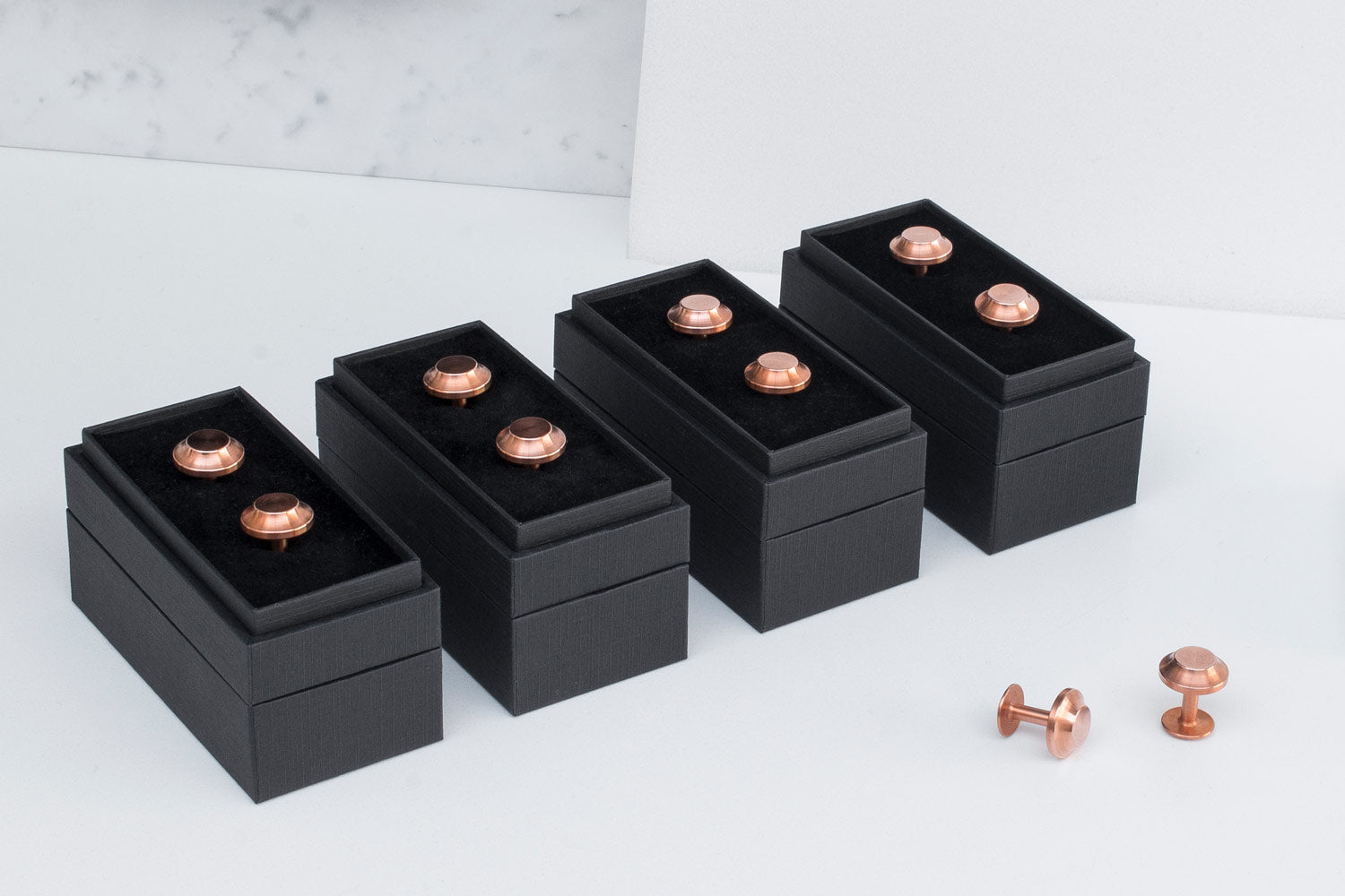 copper groomsmen cufflinks | Alice Made This
