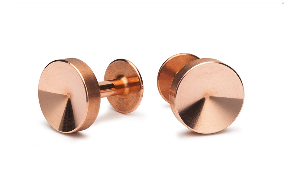 Copper cufflinks | Rich copper cufflinks | Alice Made This