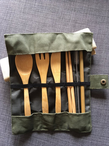 bamboo cutlery set