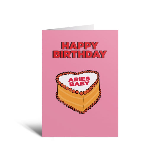 Zodiac Baby Birthday Cake Card - Gasp Winter Park