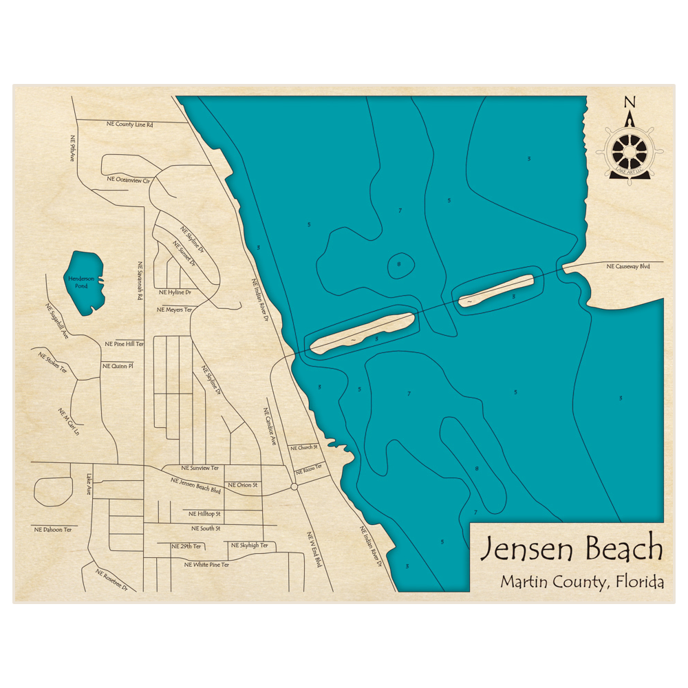 Jensen Beach Custom Laser Cut Art Lake Art LLC