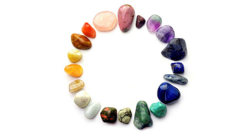 colorful stones arranged in a circle