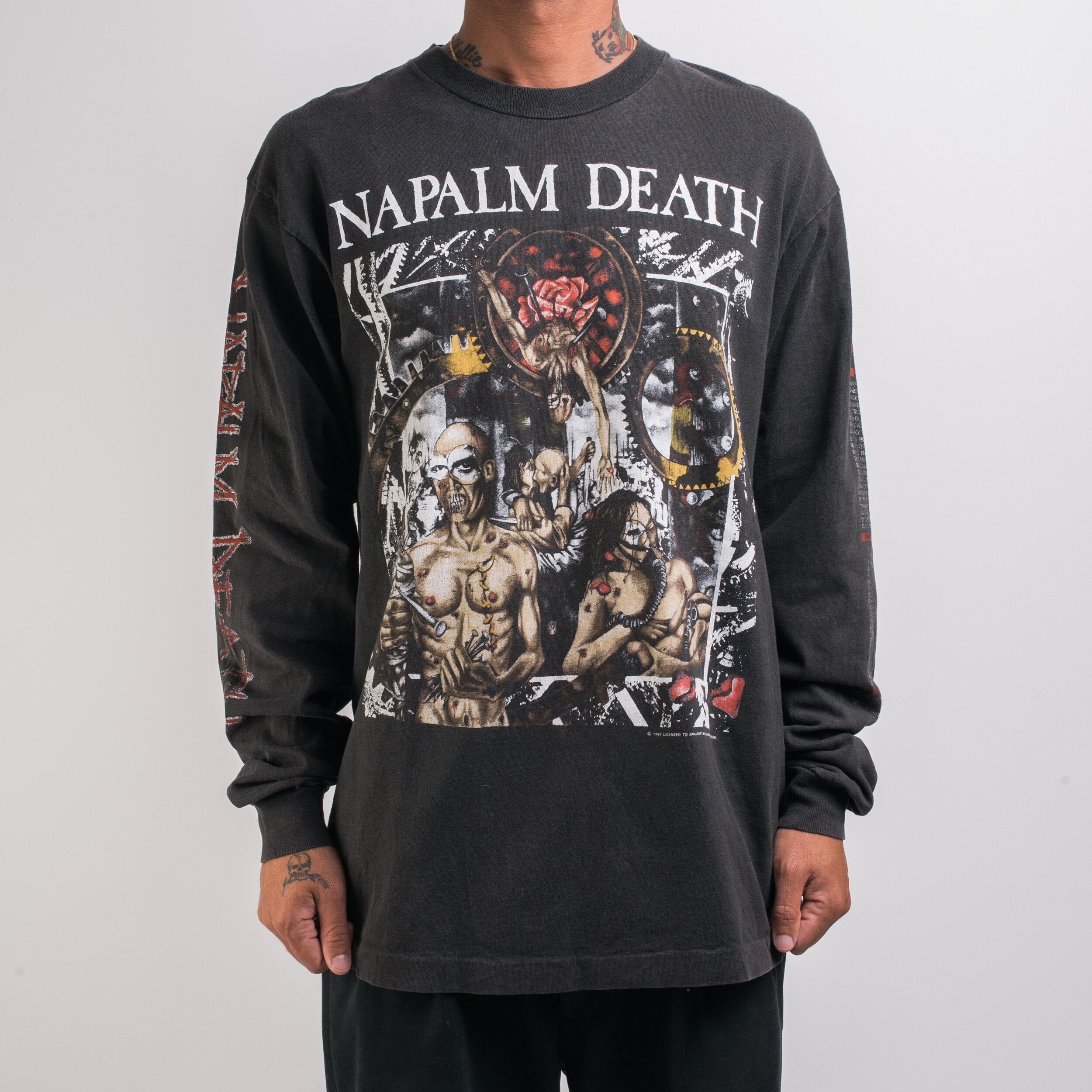 NAPALM DEATH ナパームデス ロングTシャツ-