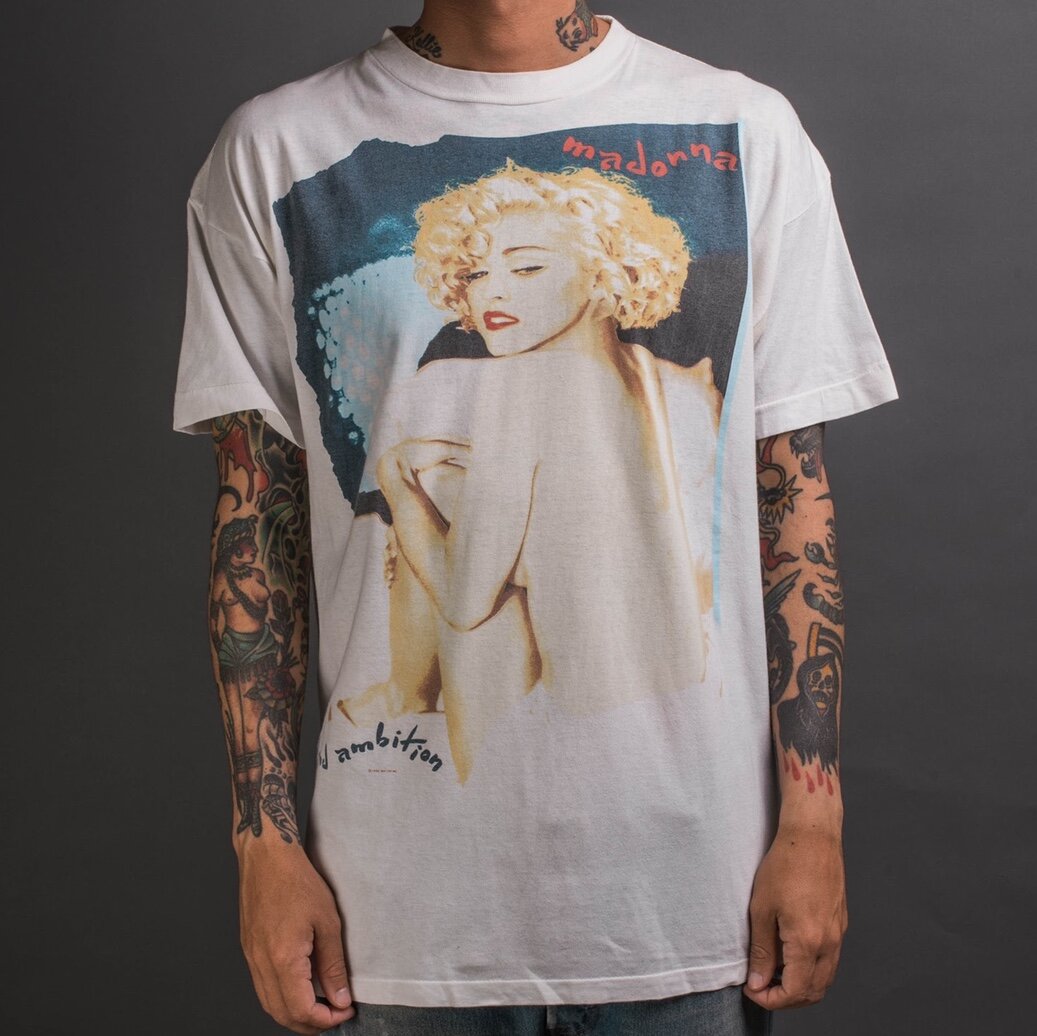 90s Madonna Blond Ambition Tour Tシャツ HBO - agedor.ma