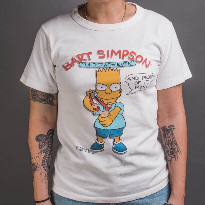 sencillo preferible puñetazo Vintage 1989 Simpsons Bart Simpson T-Shirt – Mills Vintage USA