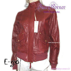 E-gò Sexy giacca donna pelle BORDEAUX cart €381.5 - varie taglie
